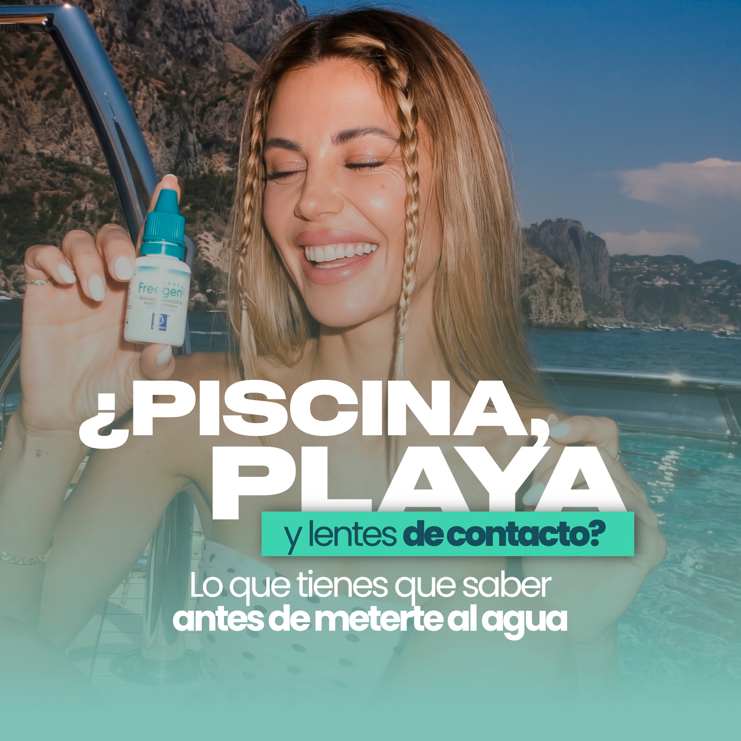 ¿Piscina, playa y lentes de contacto? Lo que tienes que saber antes de meterte al agua