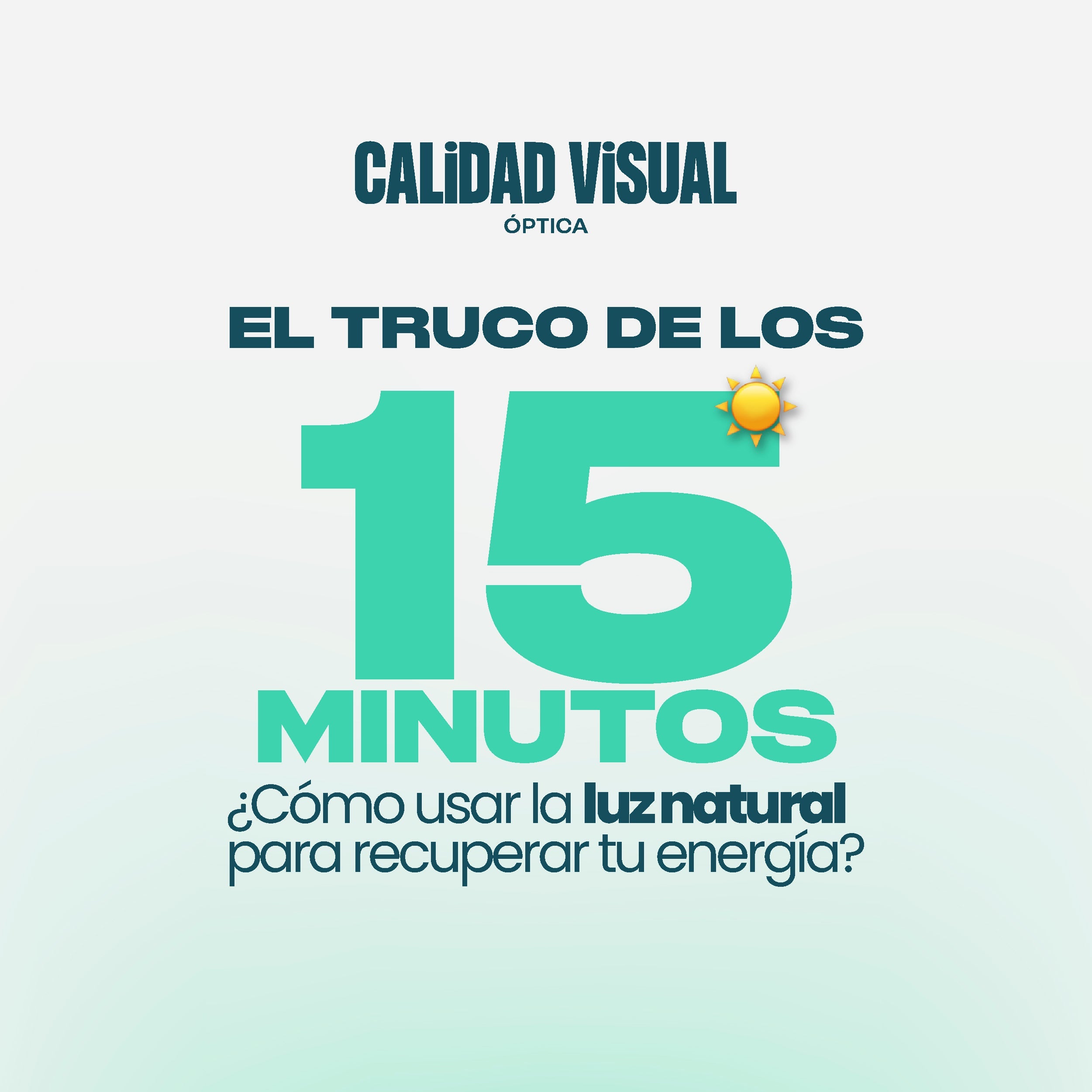 El truco de los 15 minutos: Cómo usar la luz natural para recuperar tu energía